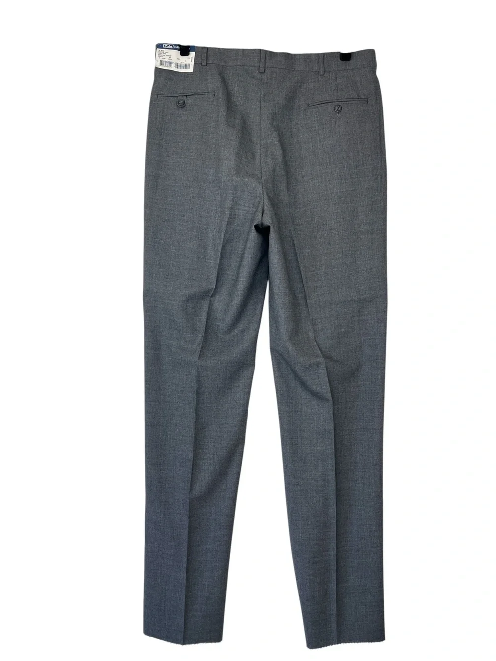Polo Ralph Lauren Dalton Wool Pants Sz 38 Gray Pleated Trouser Business NWT